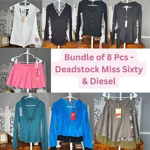 Diesel and Miss Sixty Deadstock Vintage 2000s NWT 8 Piece Clothing Lot